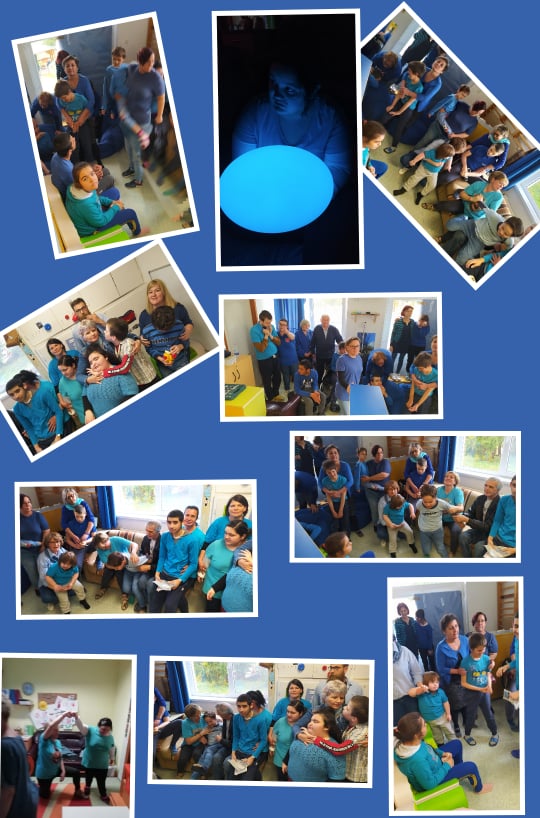 „Kék nap” a Magyar Máltai Szeretet- szolgálat Fejlesztő Nevelés-Oktatást Végző Iskolájában, Boronkán
